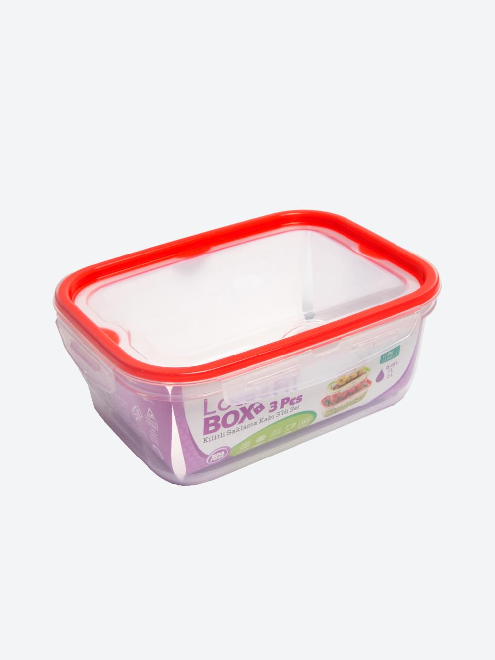 Konteynerlar to'plami 3 dona (0,45 l + 1 l + 2 l) M-1068 3