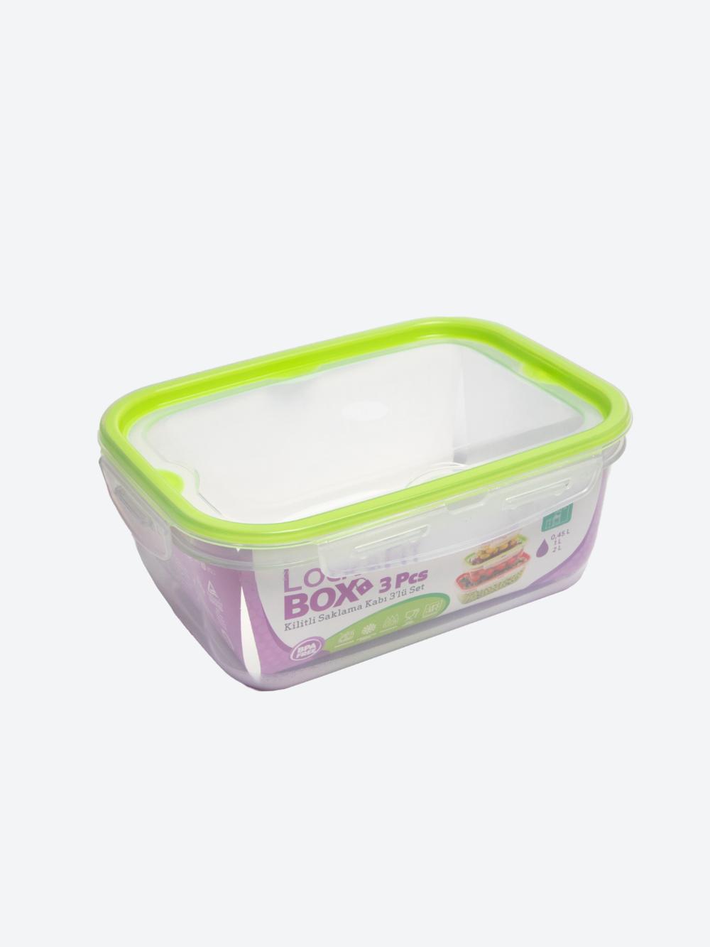 Konteynerlar to'plami 3 dona (0,45 l + 1 l + 2 l) M-1068 3
