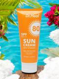 Солнцезащитный крем Dr. Heal Sun Cream SPF 80 PA+++, витамин E, кокосовое масло, 150 мл 2