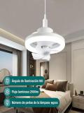 Люстра с вентилятором LED, с пультом, 3 режима освещения, 4 режима вращения, для всех комнат 2