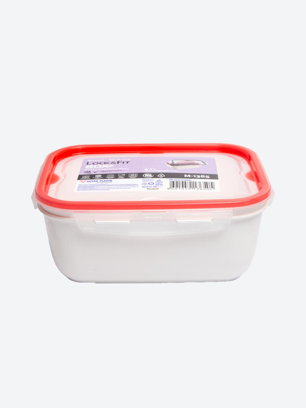 Контейнер Lock & Fit, белый (22x16,5x9 см) 2 л M-1365 1