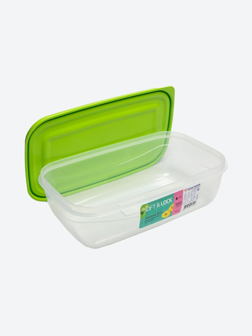 Контейнер прямоугольный Soft & Lock (28,5 x 17,8 x 8,8 см) 2,7 л M-017 3
