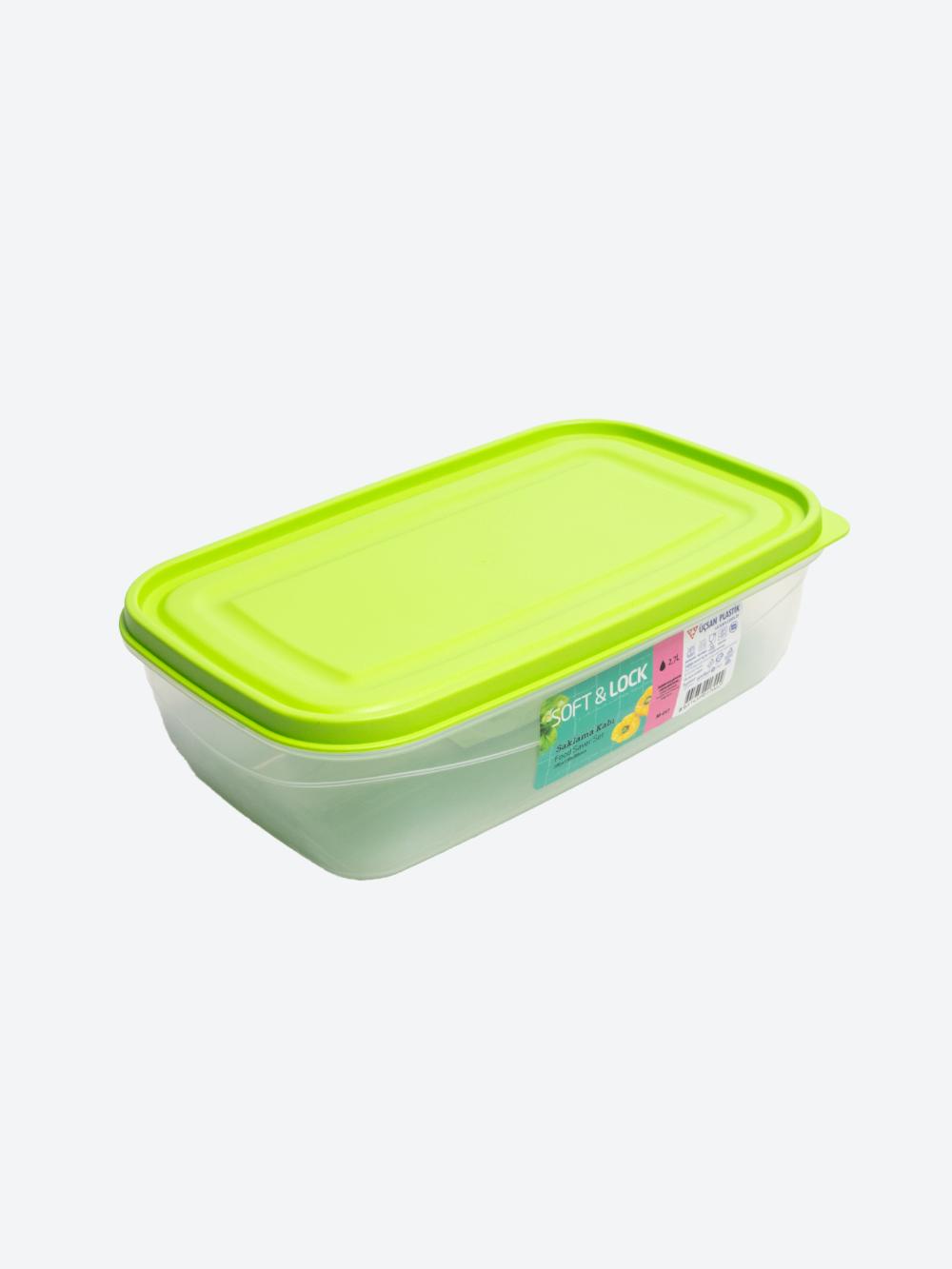 Контейнер прямоугольный Soft & Lock (28,5 x 17,8 x 8,8 см) 2,7 л M-017 2