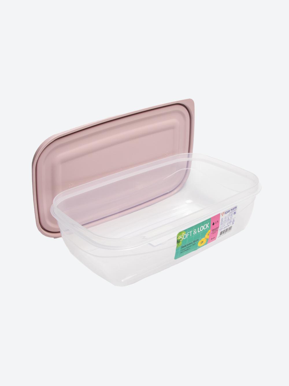 Контейнер прямоугольный Soft & Lock (28,5 x 17,8 x 8,8 см) 2,7 л M-017 3