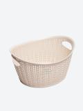 Oval shakldagi to'qilgan dizaynli savat (25 x 20,5 x 13 sm) 3,3 l M-1167 2