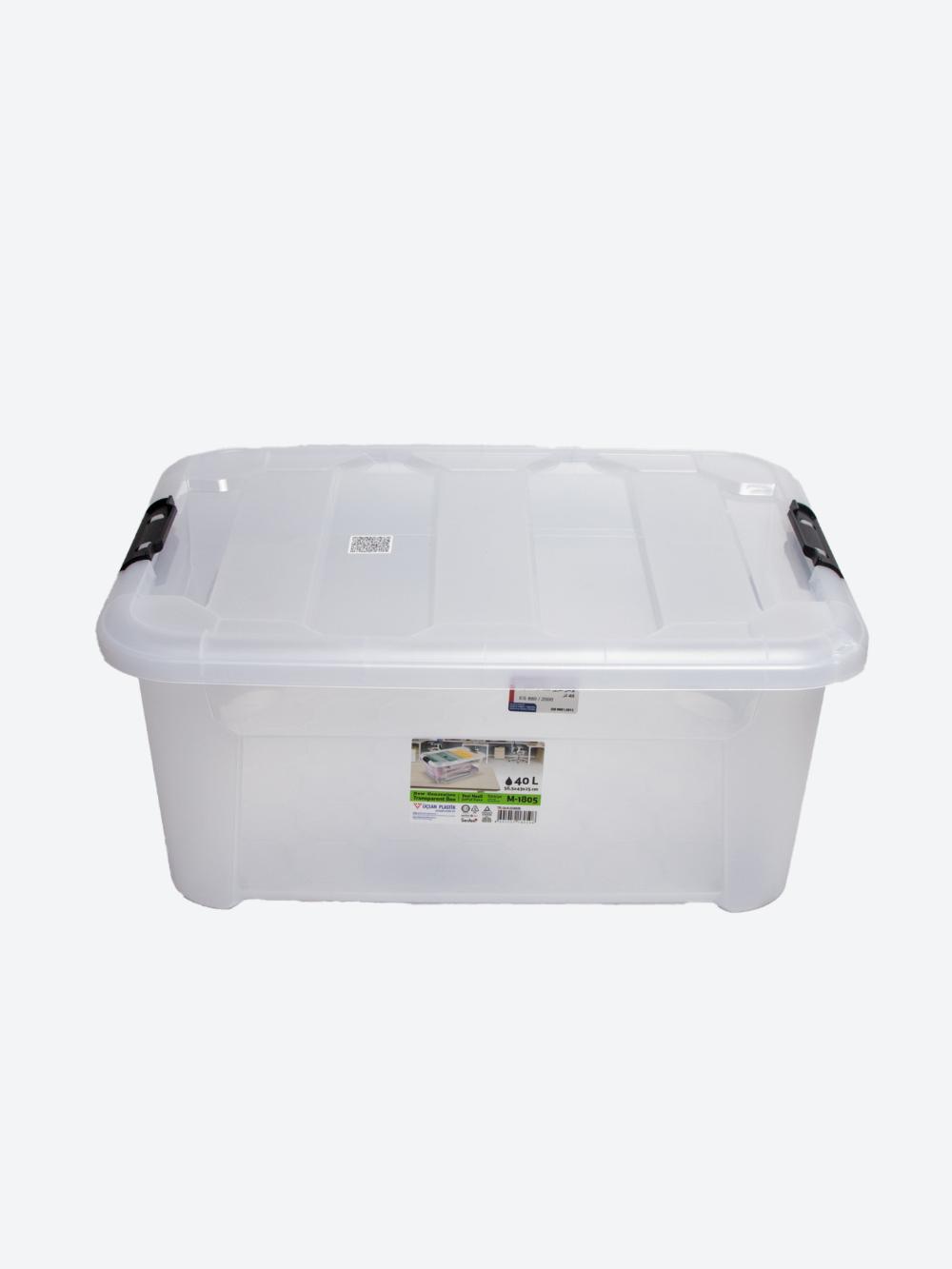 Saqlash uchun qopqoqli quti (shaffof) (56,5x43x25 sm) 40 l M-1805 2