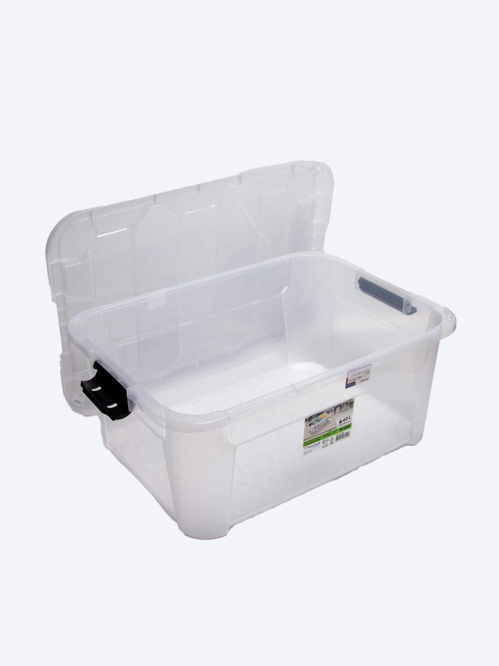 Saqlash uchun qopqoqli quti (shaffof) (56,5x43x25 sm) 40 l M-1805 4
