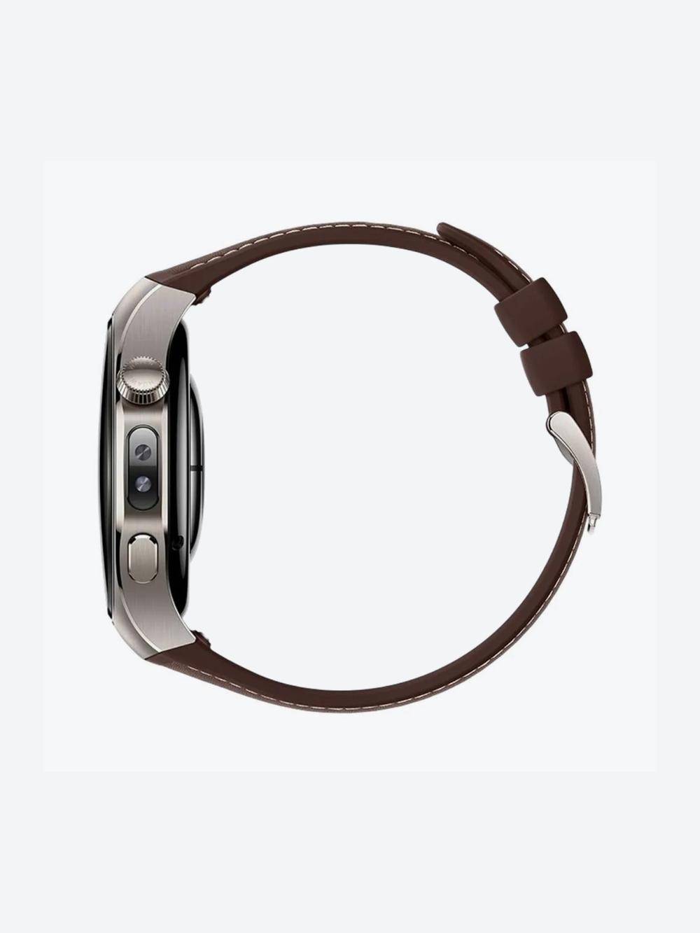 Смарт-часы HUAWEI-Watch/5 46mm Титановый (Коричневый ремешок) 5