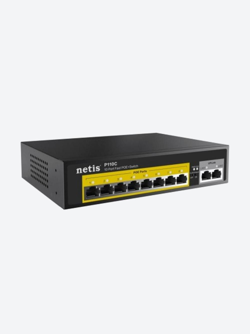 Коммутатор Netis P110C 8xFE PoE, 2xFE, неуправляемый 2