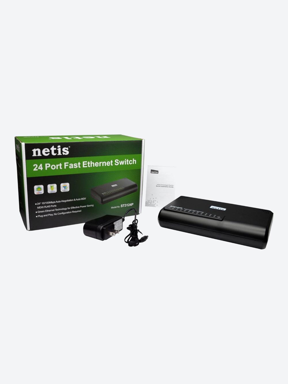 Коммутатор Netis ST3124P 24xFE, неуправляемый 3