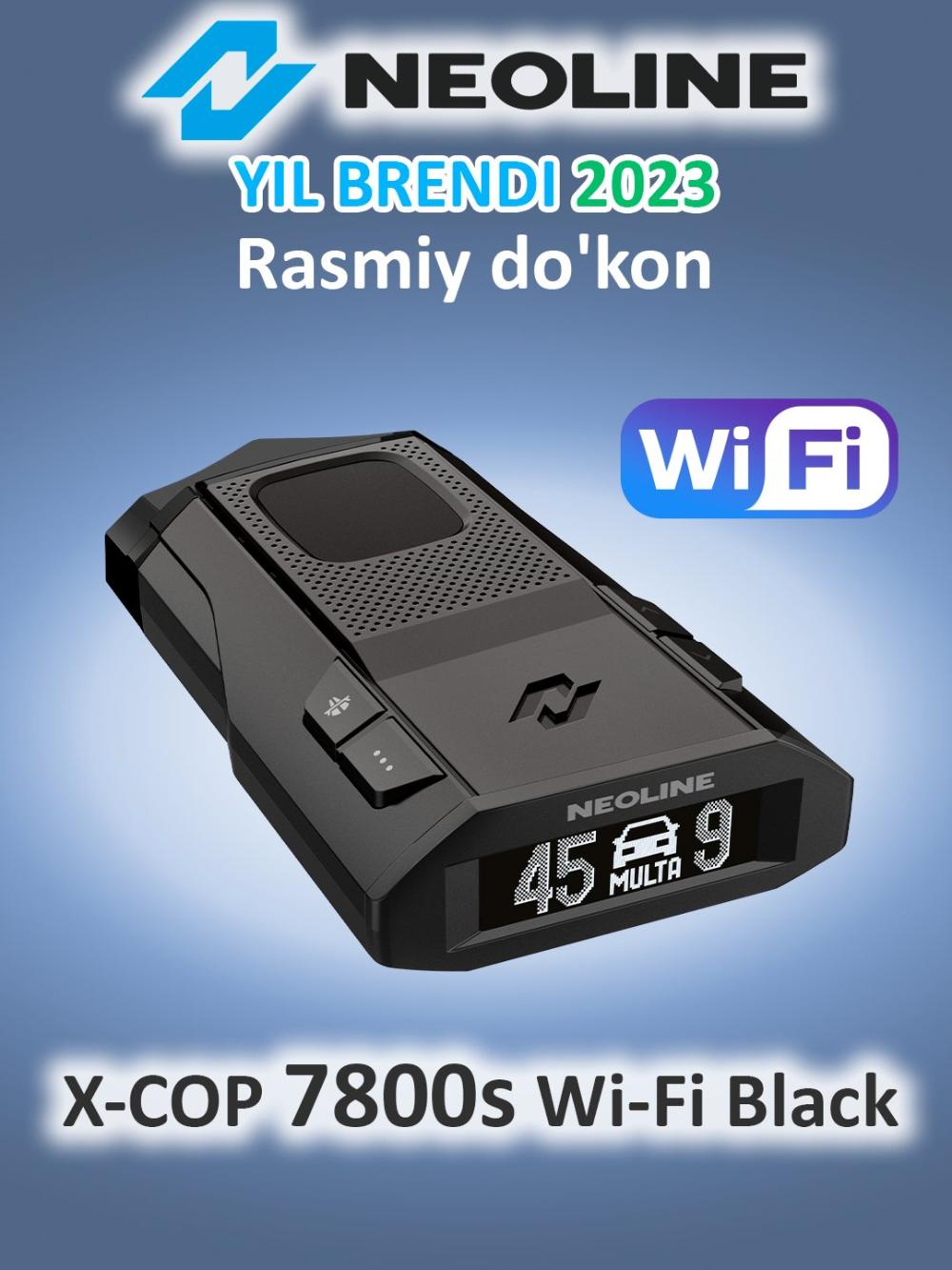 Радар-детектор Neoline X-Cop 7800s Wi-Fi Black, версия для Узбекистана 1
