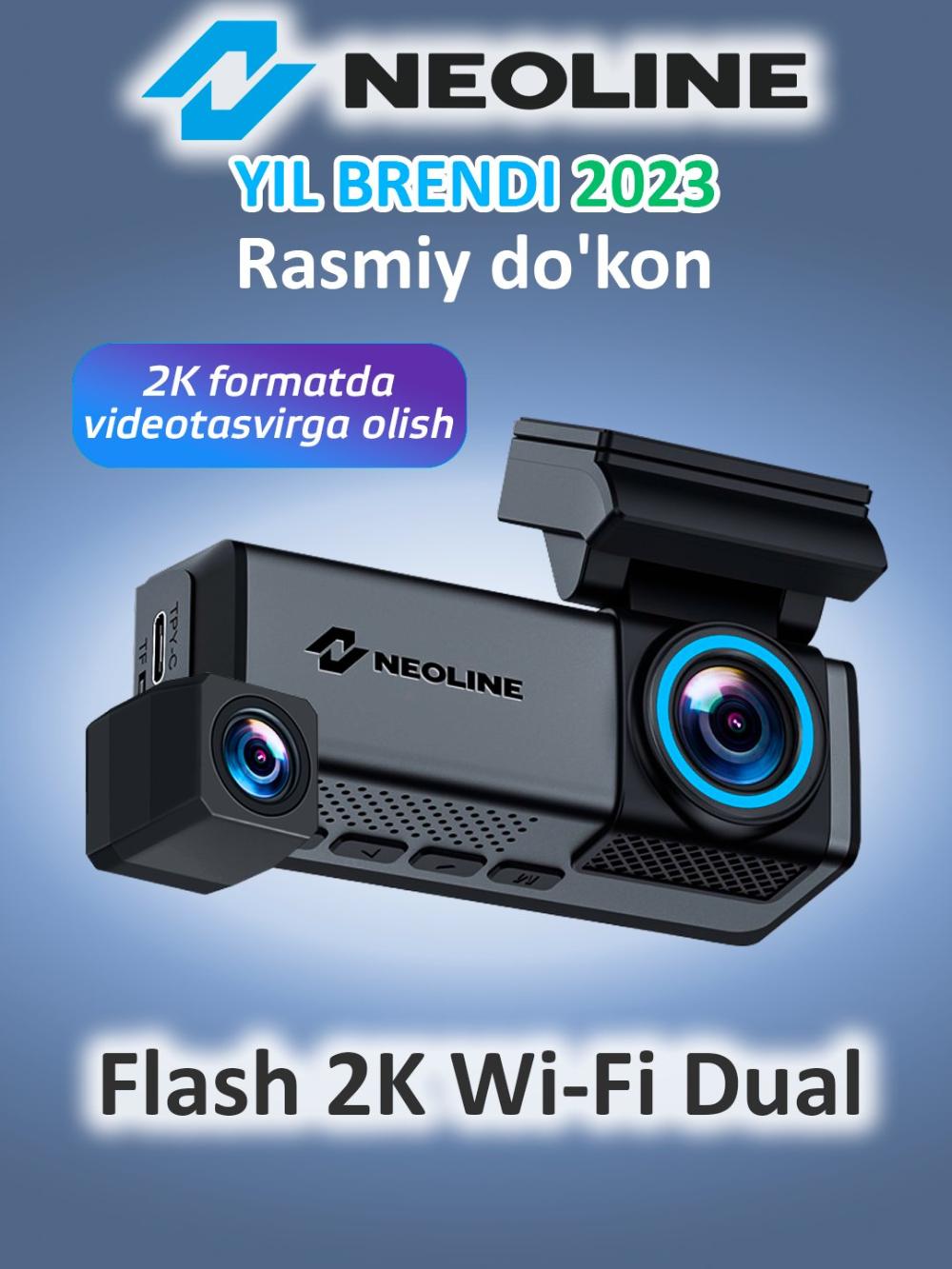 Videoregistrator Neoline Flash 2K Wi-Fi Dual 1