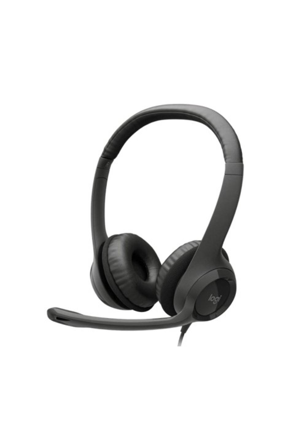 Проводные наушники для компьютера Logitech H390 с микрофоном, Черный 1