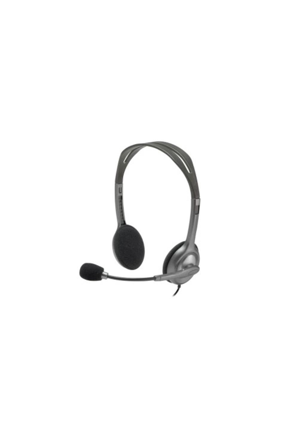 Проводные наушники Logitech H110 Corded Stereo Headset - Gray/Silver Dual Plug 2