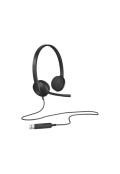 Проводные наушники для компьютера Logitech H340, с микрофоном, Черный 3