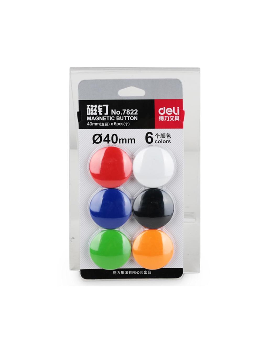 Магниты 40мм 6шт Deli D-7822 1
