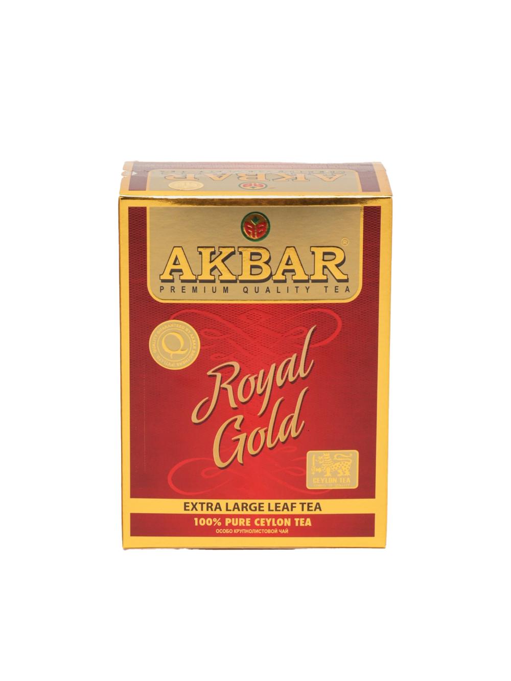 Черный чай Akbar Royal Gold Крупнолистовой, 80 г 1