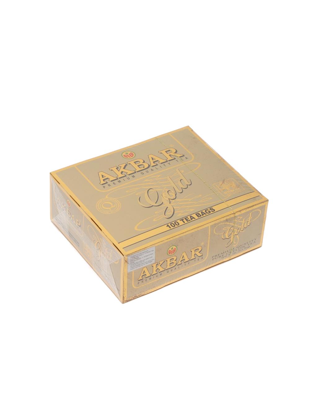 Черный чай Akbar Gold, 100 чайных пакетиков, 200 г 2