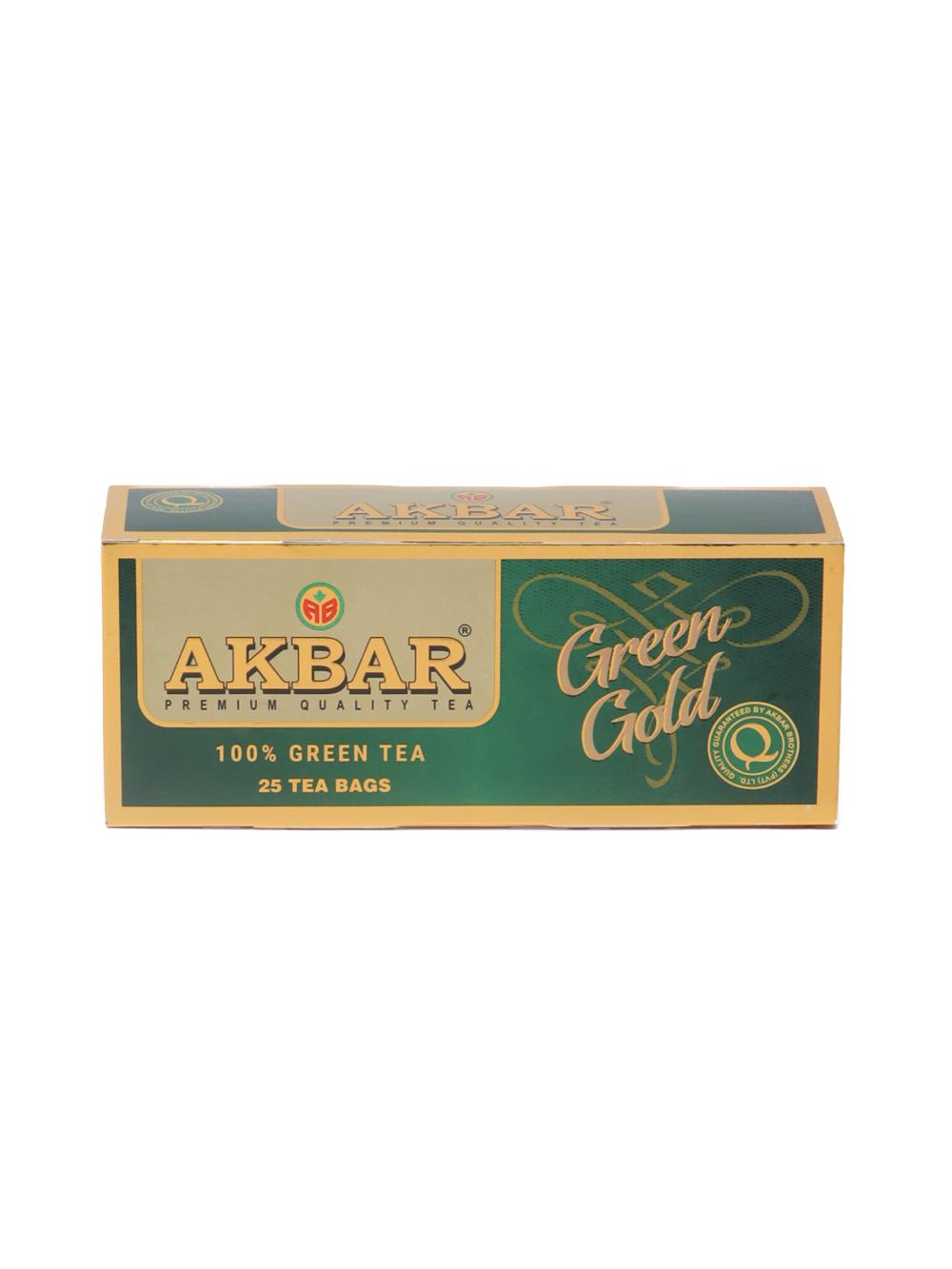 Зеленый чай Akbar Green Gold, 25 пакетиков, 37,5 гр 2