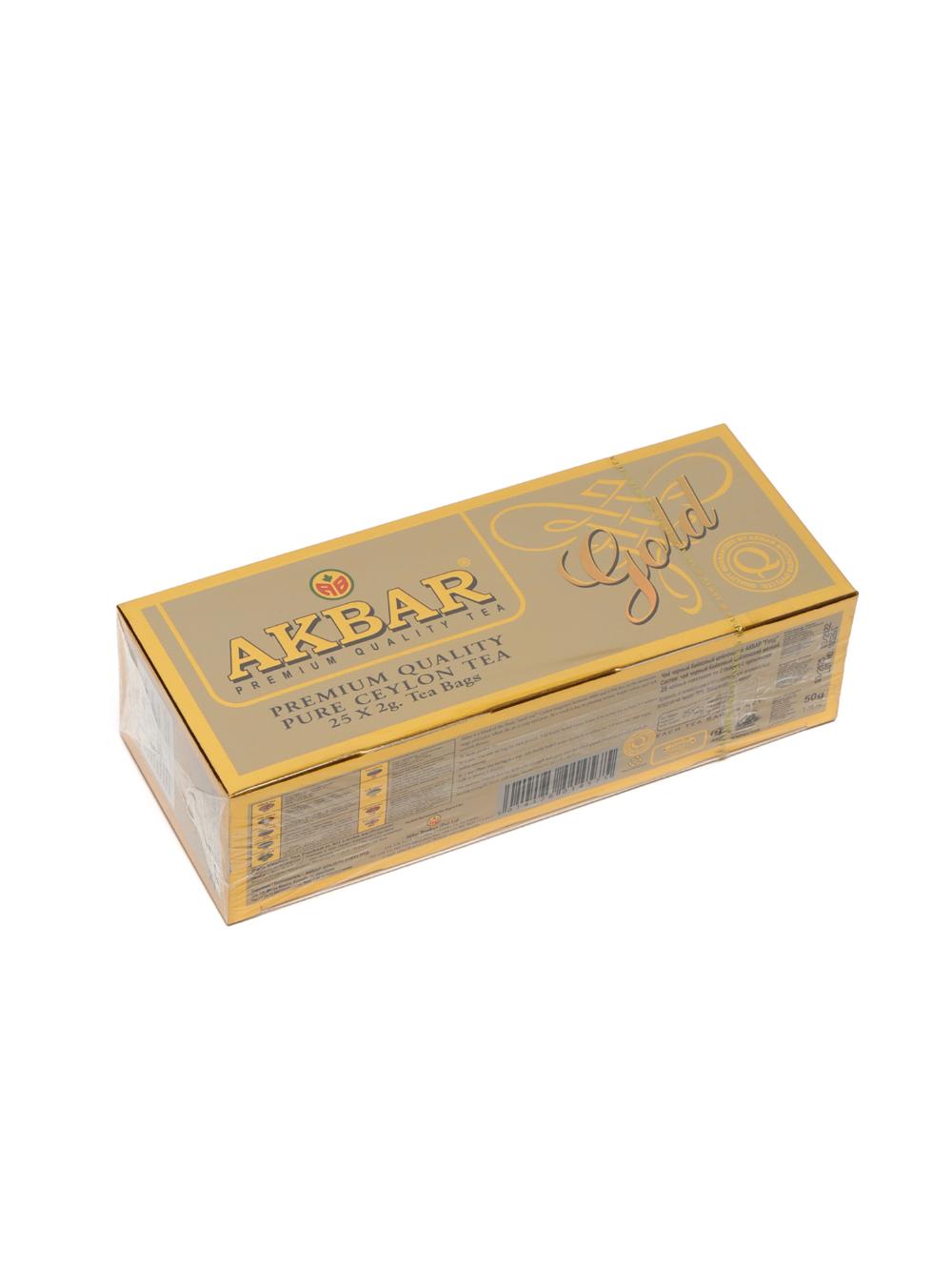 Qora choy Akbar Gold, o'tkir tamli, 25 paketchalar, 50 gr 2