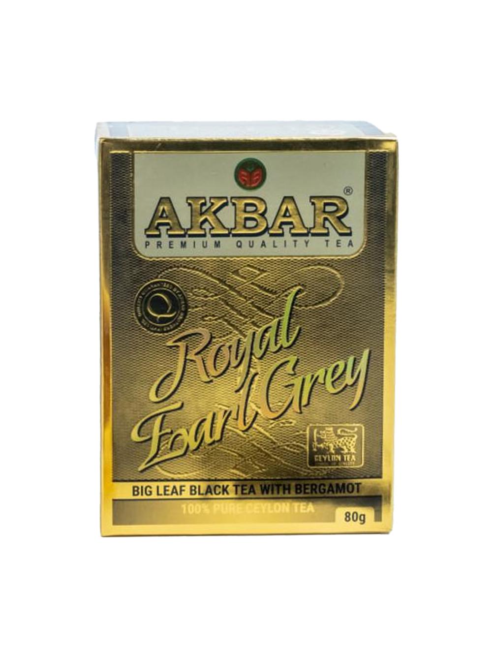 Qora choy Akbar Earl Grey Gold, yirik bargli, 80 gr 1