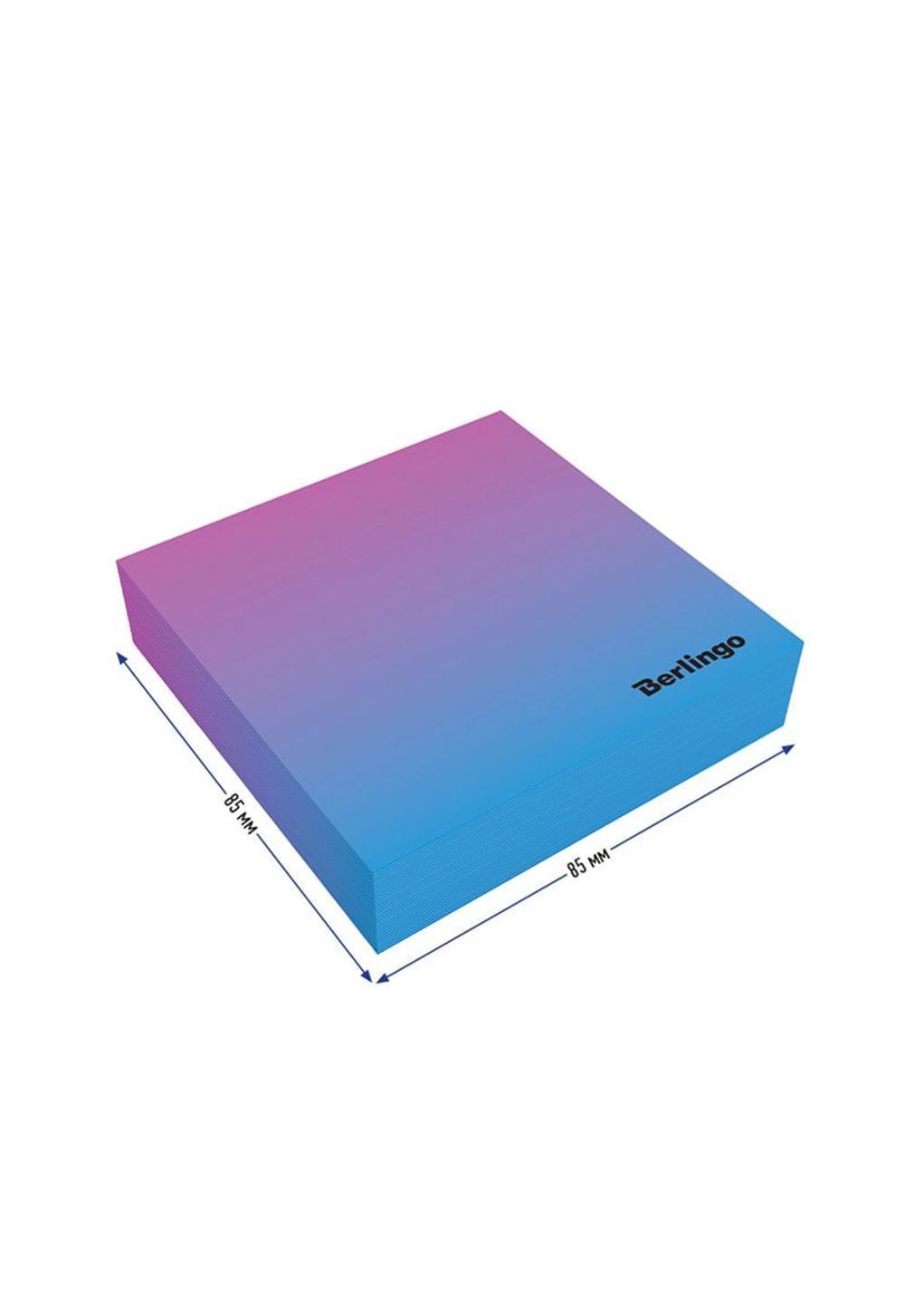Berlingo "Haze" yopishtirgichidagi dekorativ yozuv bloki 8,5*8,5*2 sm, lilac/moviy, 200l 1