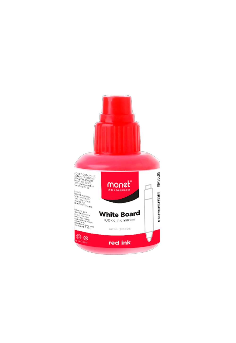 Markerlar uchun siyoh MONET 100 ml, qizil 2IB006 6 dona. Minimal buyurtma 1 qadoq. Qadoqda 6 dona. Narx 1 qadoq uchun ko'rsatilgan. 1