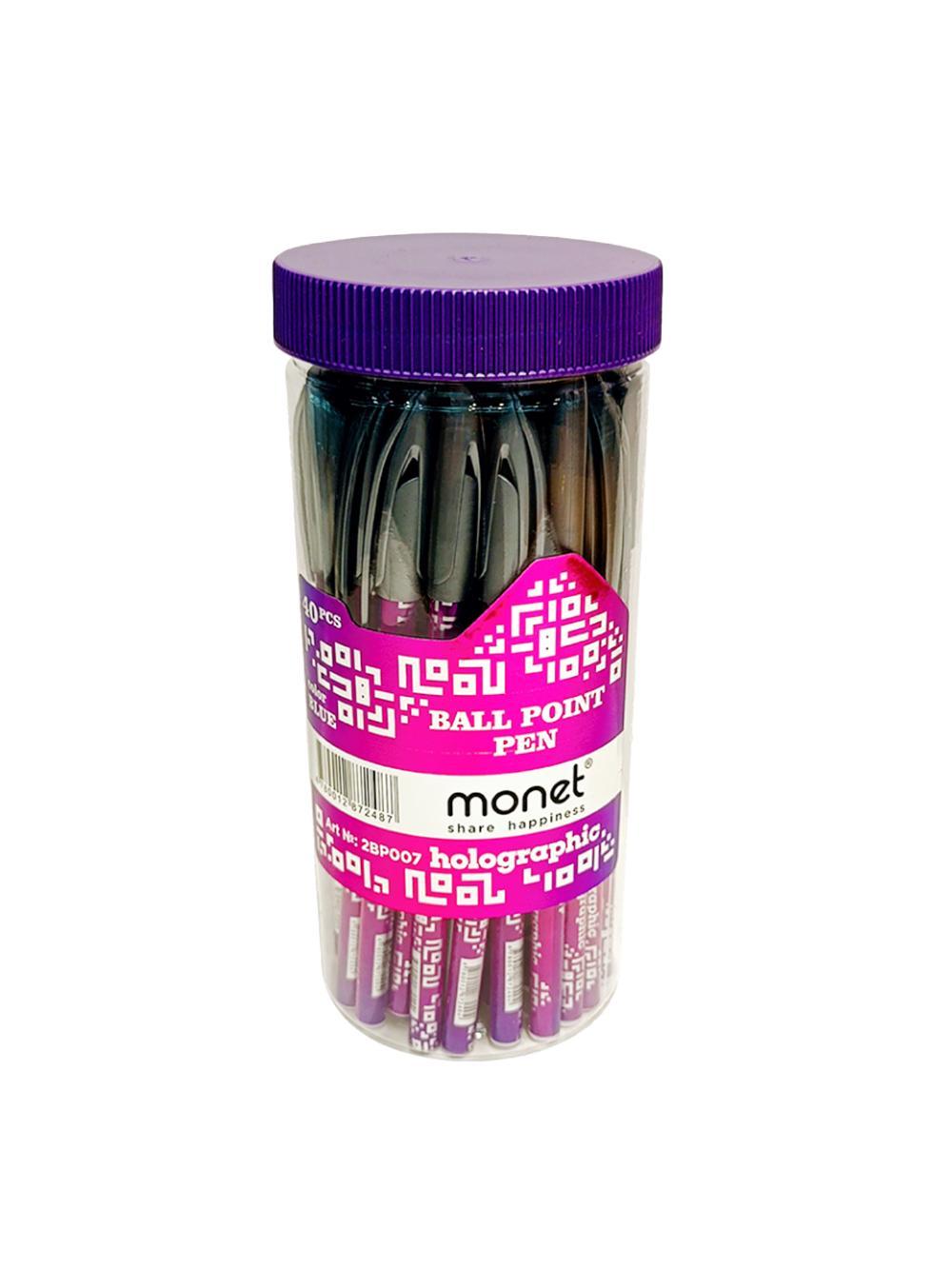 Monet Holographic sharikli ruchka (40/960). Minimal buyurtma 1 qadoq. Qadoqda 40 dona. Narx 1 qadoq uchun ko'rsatilgan. 1
