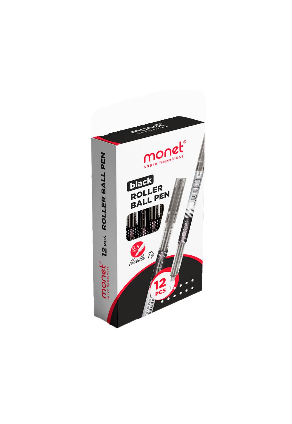 Ручка-роллер Monet "PERFECT" Black (12/1728). Минимальный заказ 1 упаковка в упаковке 12шт. Цена указана за 1 упаковку 1
