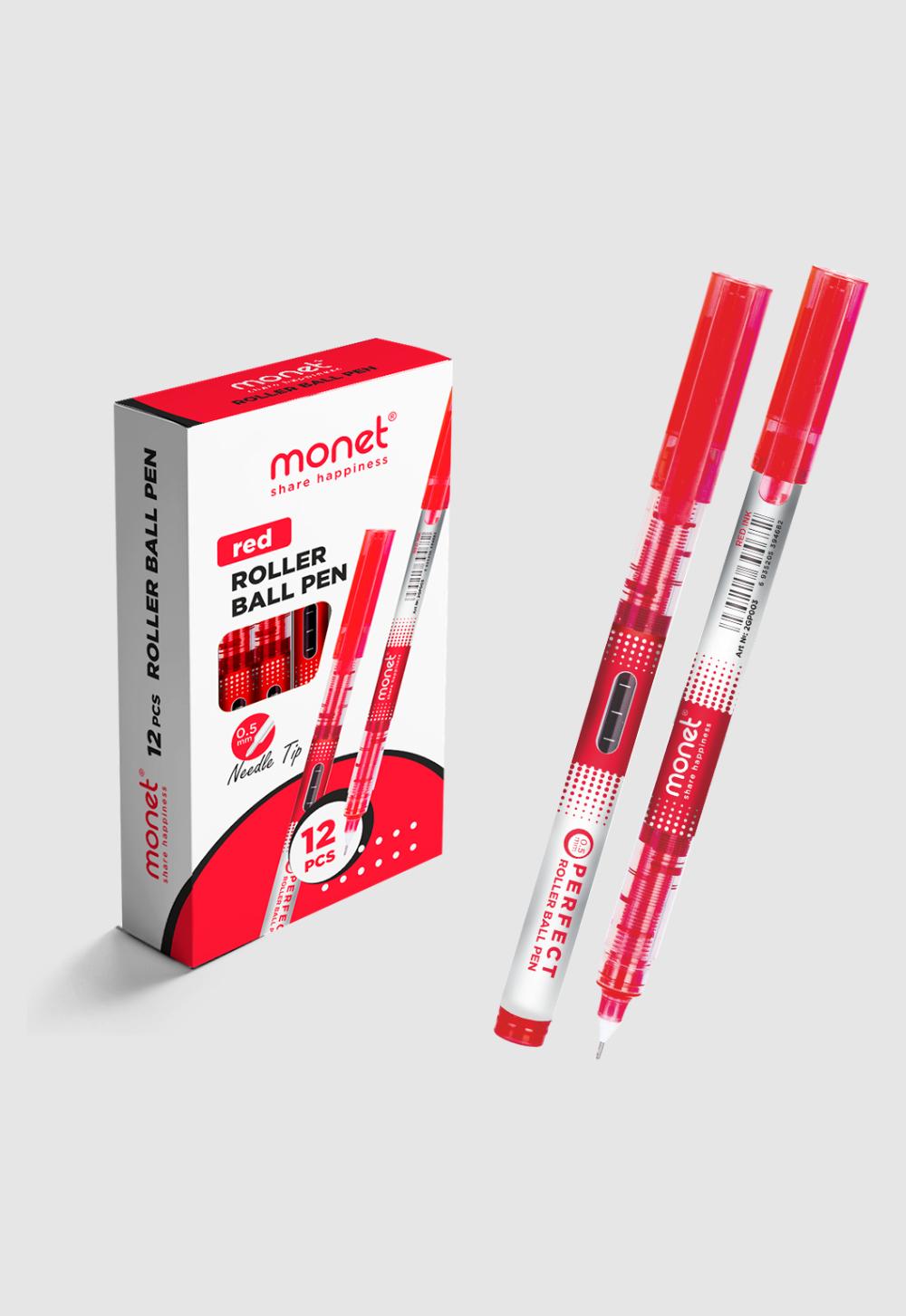 Ruchka-roller to’plami Monet "PERFECT" Red (12/1728), Minimal buyurtma 1 qadoq. Qadoqda 12 dona. Narx 1 qadoq uchun ko'rsatilgan. 1