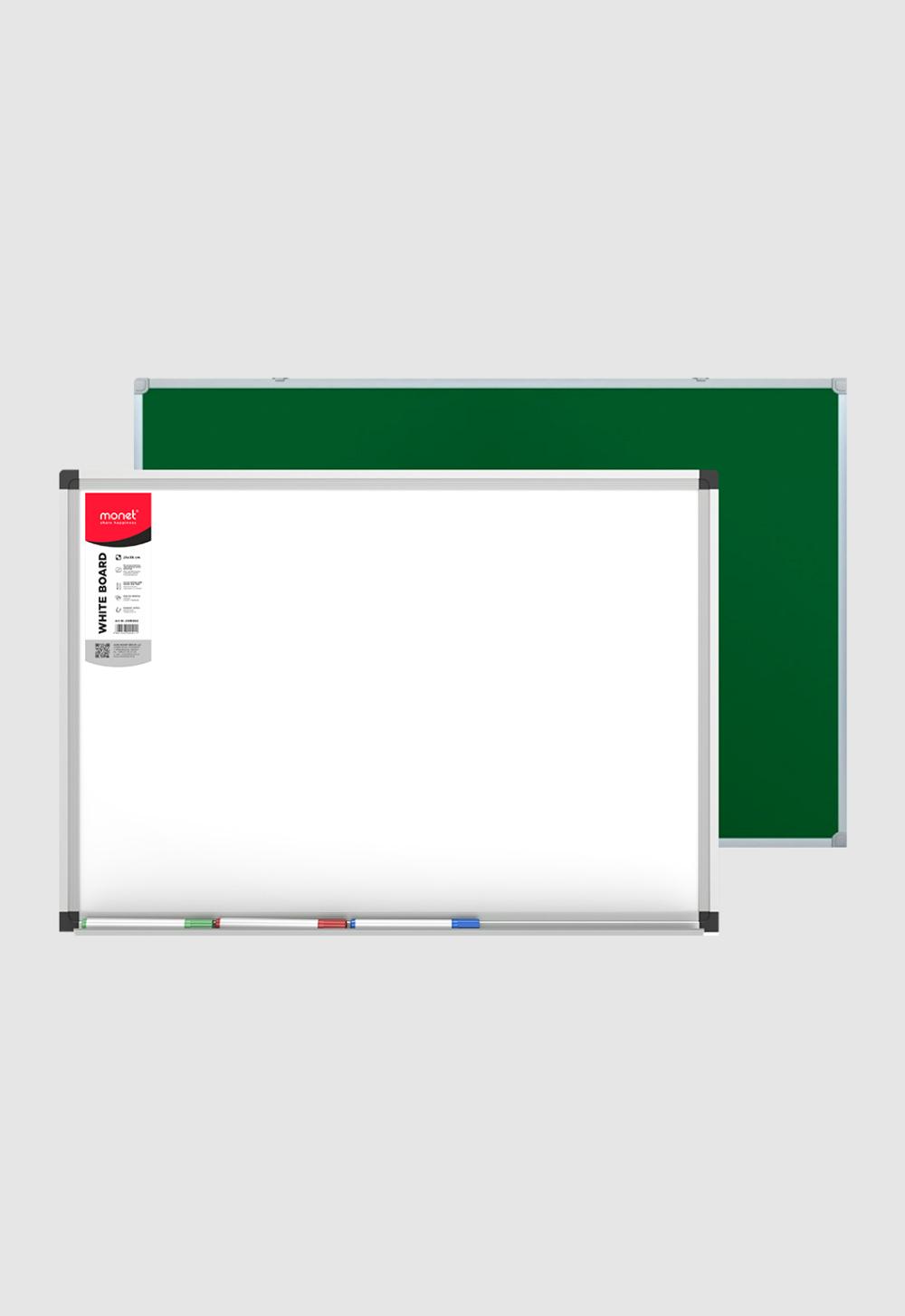 Доска белая двусторонняя 60*90см 2WB005 (1/12) 1