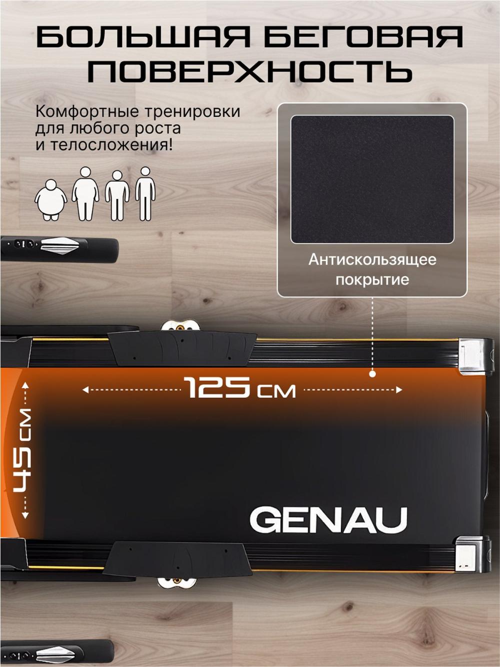 Беговая дорожка Genau Evolution M800, максимальный вес 140 кг *RT2-07A 9