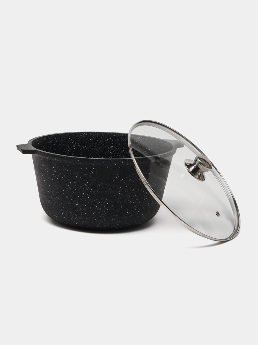 Казан  10 л со стеклянной крышкой  GRANIT 2