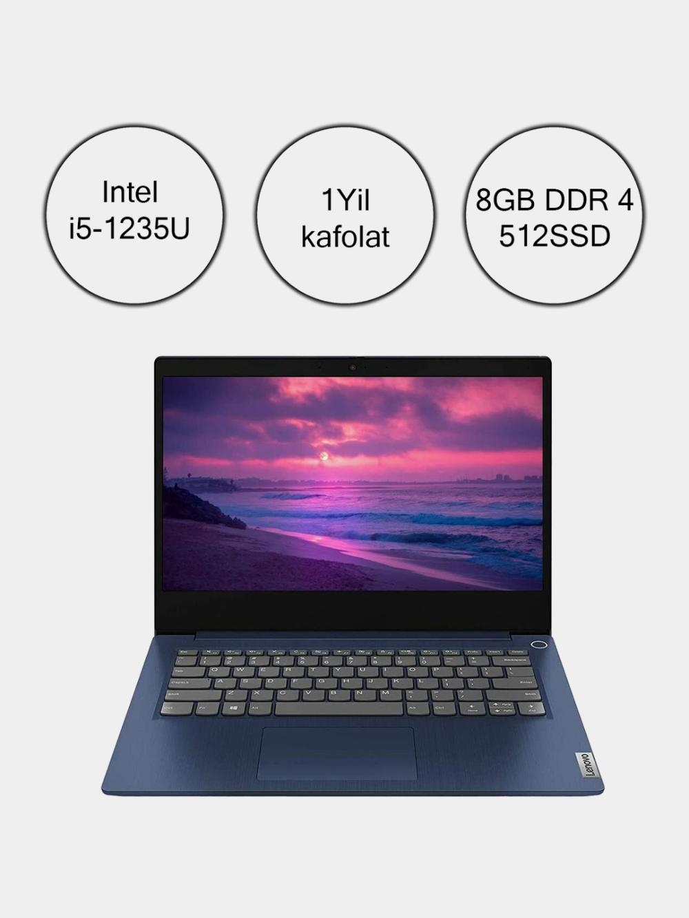 Ноутбук Lenovo i5-1235U, 8 GB, 512 GB SSD, IdeaPad 3, 15IAU7 15.6" FHD 1