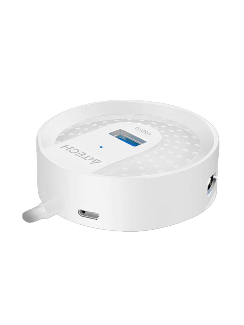 Распределитель USB, A4tech Switch Hub HUB-30C (White) USB to 4xUSB 3.0 2