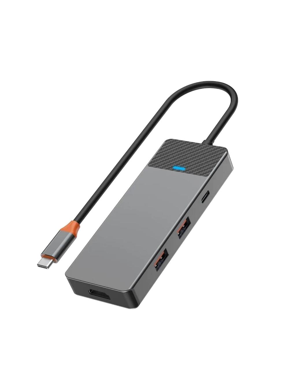 Wiwu 9 in 1 A923RPT USB (USB-C) hub: 2 × USB 3.1, 2 × USB 2.0, 1 × USB-C, 1 × PD (100 Vt), 1 × SD/TF, 1 × Gigabit LAN 1
