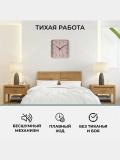 Ovozsiz devor soati "Rubin", kvadrat, 19 * 19 sm, sovg'a sifatida batareya 3