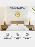 Ovozsiz devor soati "Rubin", kvadrat, 19 * 19 sm, sovg'a sifatida batareya 3