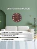 Shaffof shishali, yog'ochli, temirli devor soatlari, Ovozsiz ishlaydi, +batareyka ichida 4