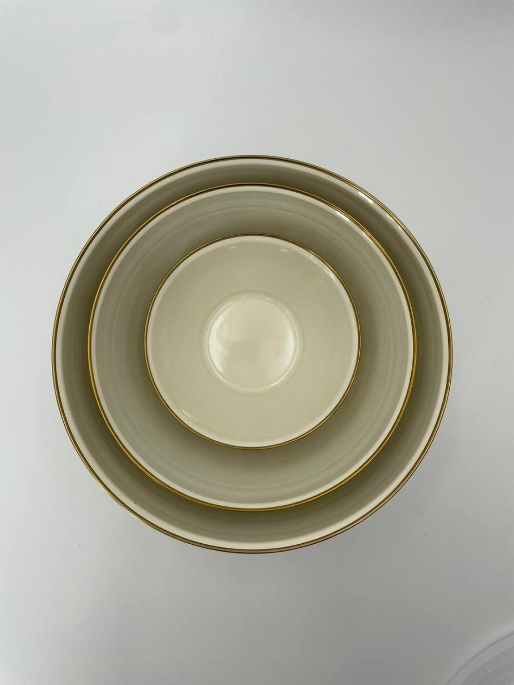 Emallangan salat idishlari to'plami, qopqoqli idishlar 1-2,5-4 litr 6