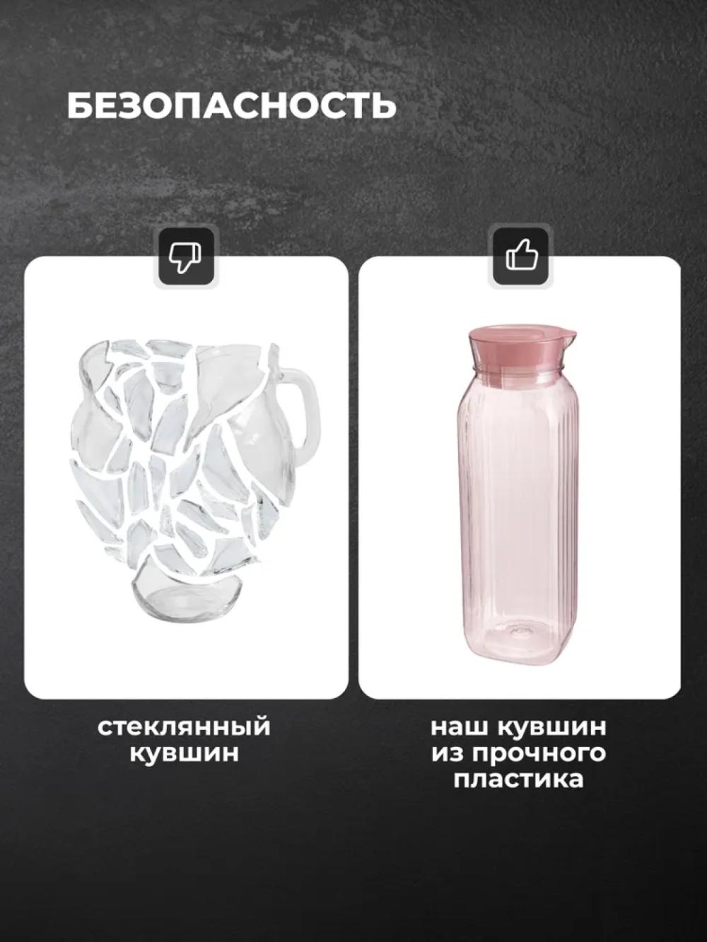Кувшин, графин для воды и напитков, с крышкой 3