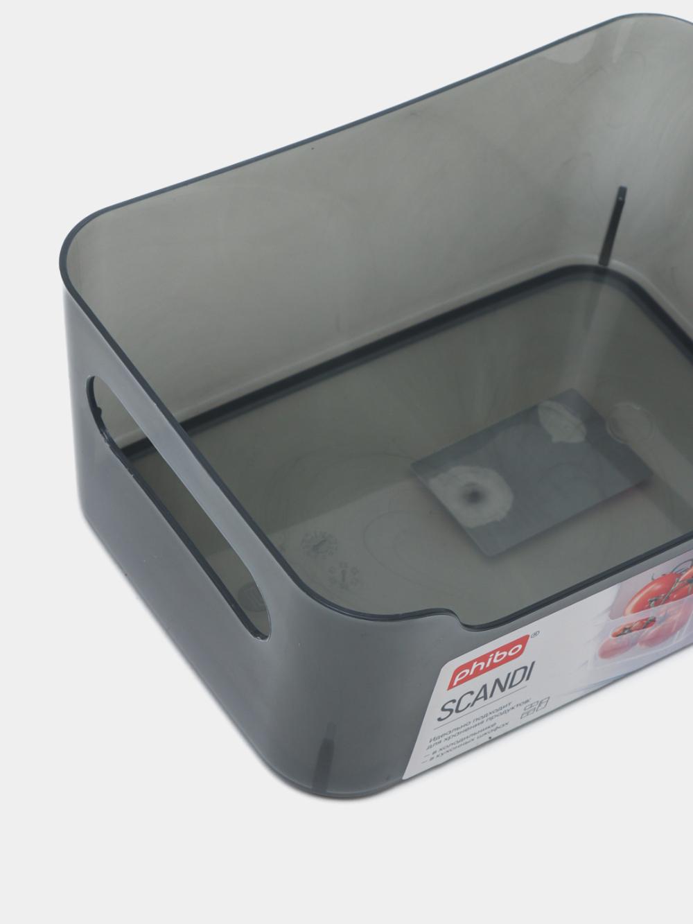 Plastik saqlash savati, tartibga soluvchi "Scandi" 10 l 5