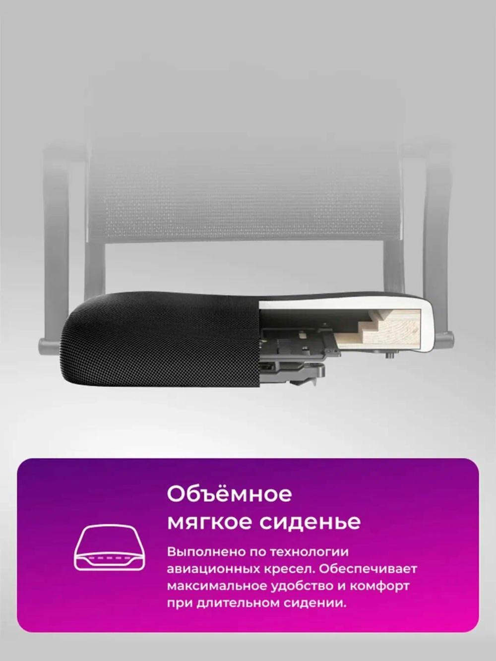 Кресло Ergolife Sit Air-180 B2-290K – Mesh (Черный) 5