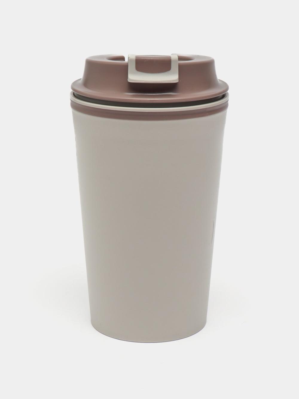 Issiq ichimliklar uchun dekorli va klapanli termostakan, stakan, krujka 350 ml 1
