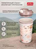 Issiq ichimliklar uchun dekorli va klapanli termostakan, stakan, krujka 350 ml 4