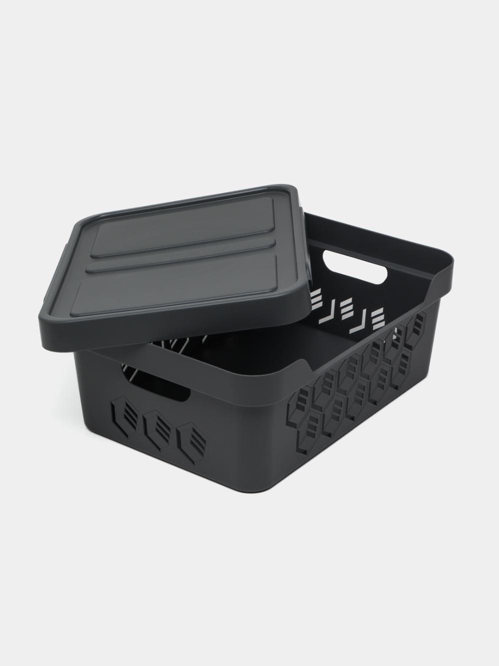 Deluxe universal konteyneri, quti qopqoqli 4,6l 270x190x120 5