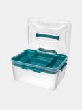 Universal organayzer, quti qulflanadigan bo'linmali Grand Box, 15.3 litr 14
