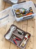Universal organayzer, quti qulflanadigan bo'linmali Grand Box, 15.3 litr 14