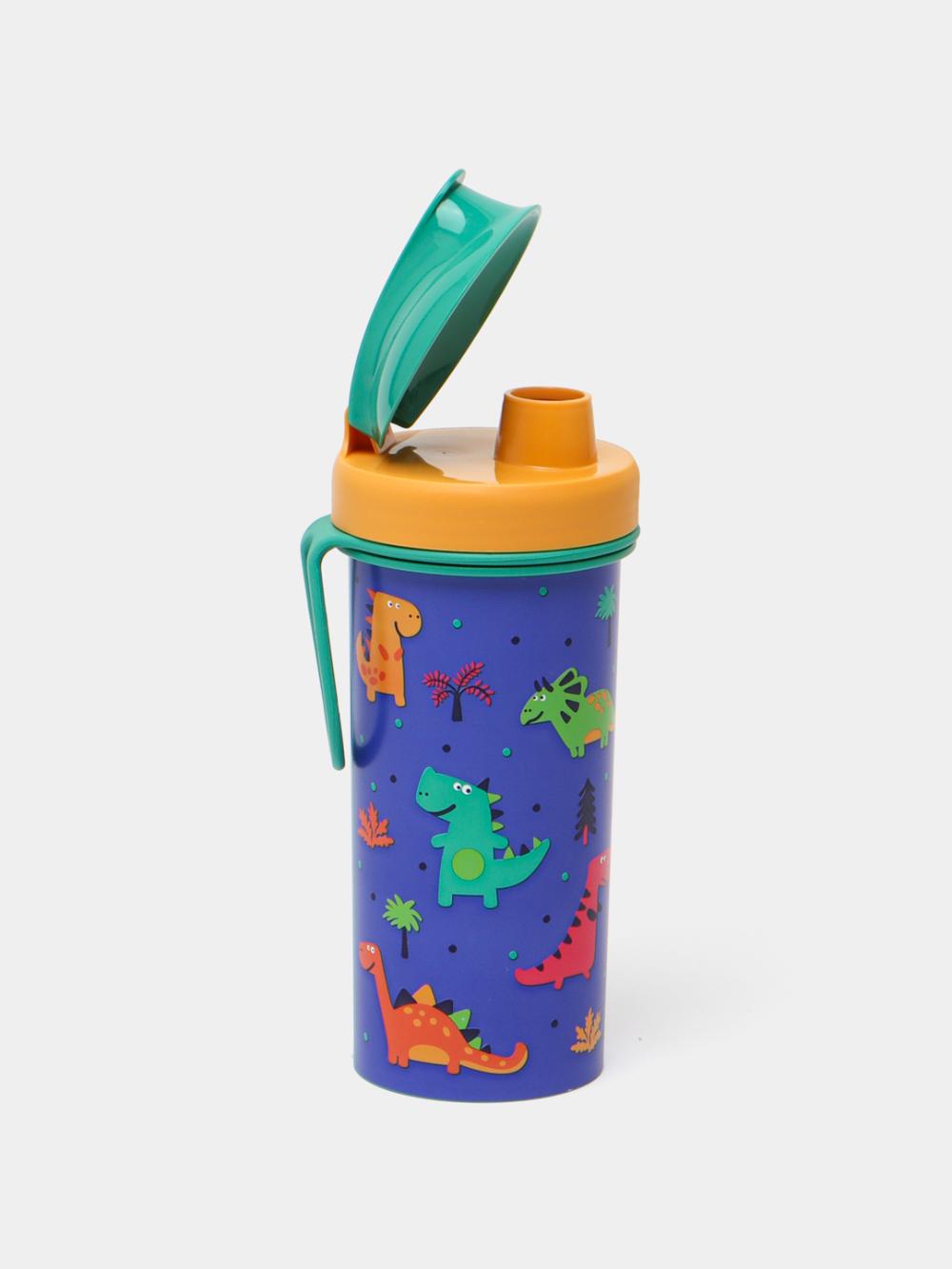 Bolalar uchun suv idishi Plastishka, dekor va halqali, 400 ml 7
