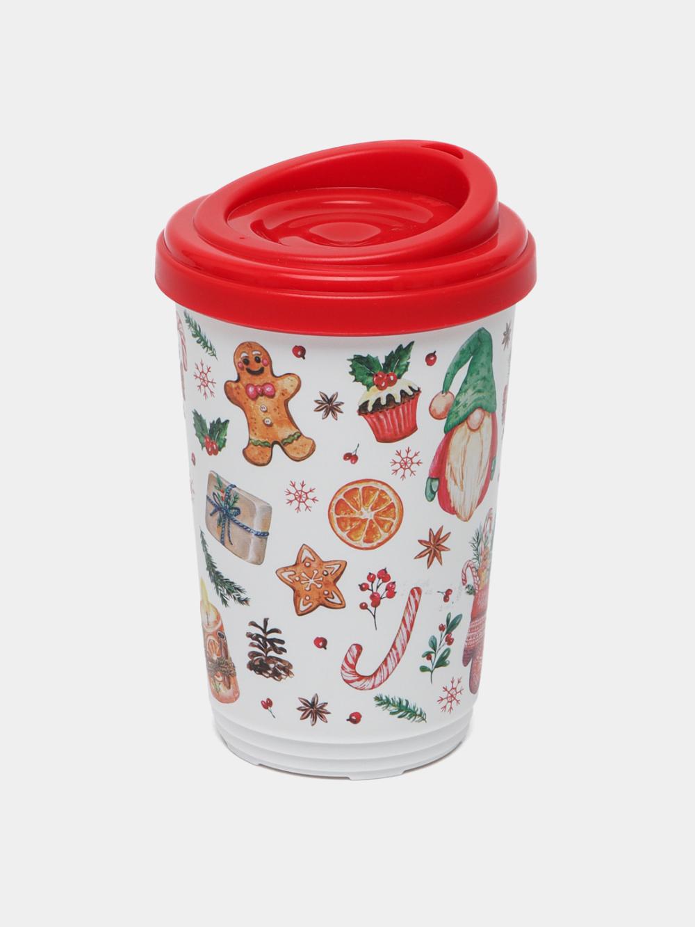 Termal stakan, ikki qoplamli, ichimliklar uchun, 300-400 ml 6